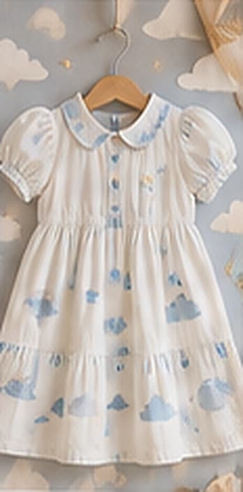 Cloud Dress on a hanger